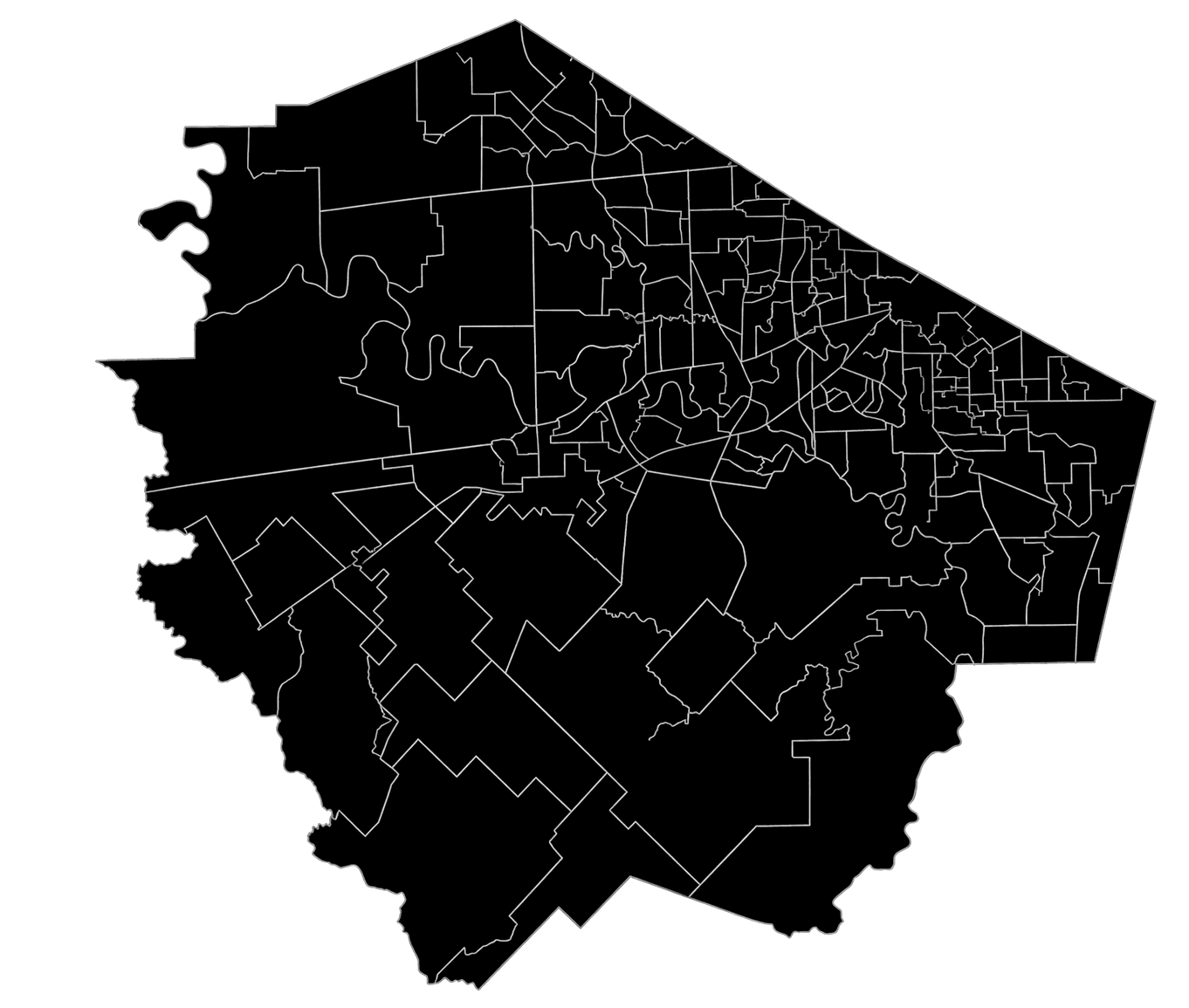 Map of Fort Bend County and its communities